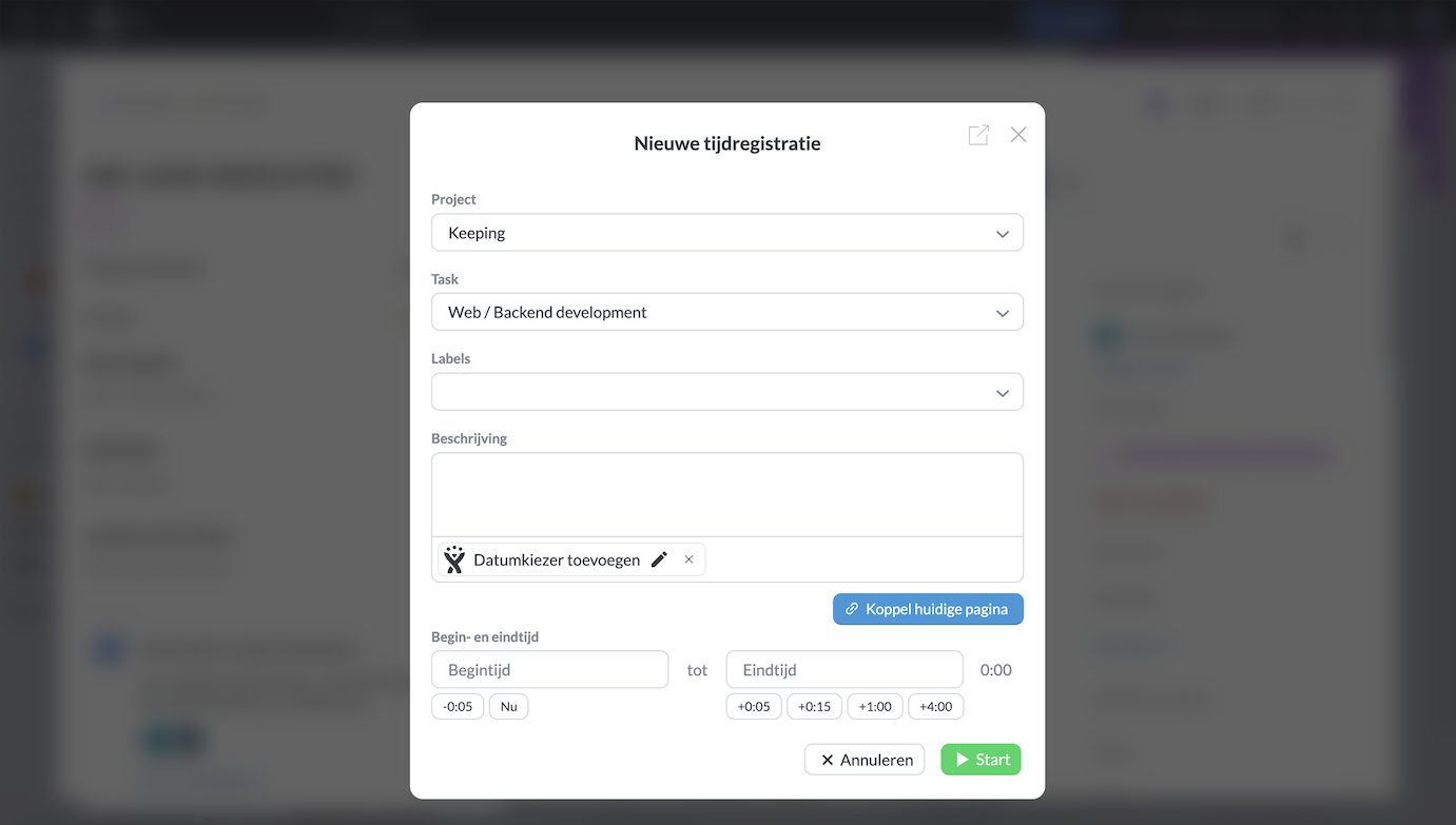 Uren bijhouden van Jira in Keeping