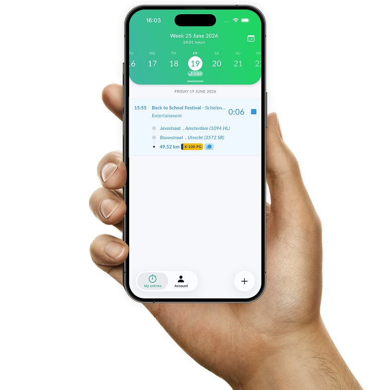 Tracking a trip with the Keeping app