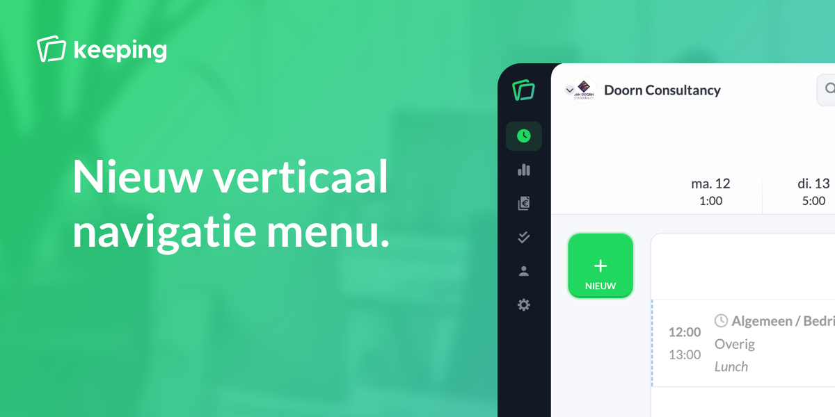 New: vertical menu and general search